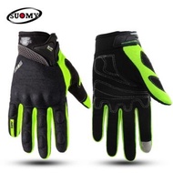 Suomy GLOVE FOR RIDING MOTOCROSS RIDING FULL GLOVE SUOMY ถุงมือแข่งรถจักรยานยนต์TH