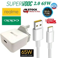 (Original) Realme  / Oppo Vooc &amp; 65W Superdart Charger Flash Charger 5V/4A Adapter charger with 5A Type C Cable