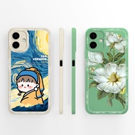 Casing For Samsung Galaxy A07 M06 F06 Lovely Girl Jasmine Square Shockproof Shell Non-slip Durable C