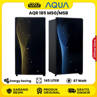 AQUA Kulkas 1 Pintu  AQR-185 (MSB)/  AQR-185 (MSG) 145 Liter Tanpa Bunga Es Dan Hemat Listrik Garans
