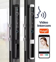 SMART DOOR LOCK OTOMATIS UNTUK KUNCI PINTU ALUMINIUM KACA DENGAN FRAME SEMPIT FUNGSI FACE RECOGNITIO
