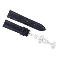 Ewatchparts 21MM LEATHER WATCH BAND STRAP COMPATIBLE WITH 40MM ORIS ARTELIER SKELETON 733-7670 BLACK