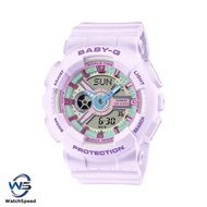 Casio Baby-G BA-110 BA110XPM-6A BA-110XPM-6A Lineup Pastel Purple Resin Band Watch