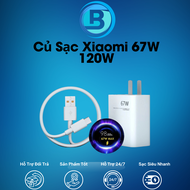 Bộ Sạc Nhanh Xiaomi 67W 120W USB sang Type C Sạc Nhanh Không Nóng Hỗ Trợ Xiaomi Samsung Oppo Vivo. B