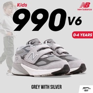 New Balance รองเท้าผ้าใบ รองเท้าแฟชั่น สำหรับเด็ก NB ND KD 990v6 Hook & Loop IV990GL6 (3500)