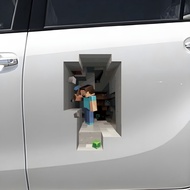 Minecraft Game IP 3D Stereo Waterproof Car Sticker Scratch Cover Body Decoration Sticker