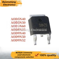 5pcs New AOD Series MOSFET Transistors (5N40/5N50/7N60/8N25/9N40/9N50/9N52) TO-252 High Quality In