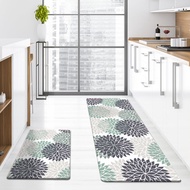 Waterproof Kitchen Mats Cushioned Anti Fatigue Kitchen Rug - Bohemian Kitchen Decor - Non Slip PVC K