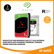 SEAGATE INT HDD IRONWOLF NAS 3.5' SATA INTERNAL HARD DRIVE | HARD DISK HARDDISK -  2TB/ 4TB/ 6TB/ 8T