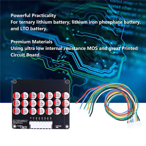 4X 6S Active Equalizer Balancer Lifepo4 / Lipo/ LTO Battery Energy Equalization Capacitor BMS Board