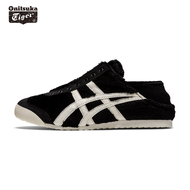 New Onitsuka Tiger Women Sneakers Mexico 66 Slip-On Canvas Original Tiger Shoes for Men Sports Casual Running Jogging Shoe Black Beige