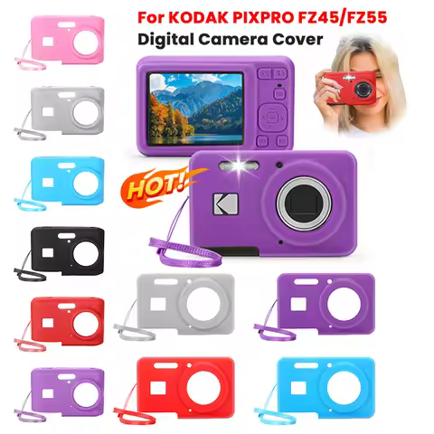 For KODAK PIXPRO FZ45/FZ55 Digital Camera Cover with Lanyard Slim Fit Camera Bag Lightweight Camera 