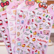 Genuine Hello kitty Hello kitty Children Stickers Girl Stickers Kindergarten Cartoon Bubble Stickers