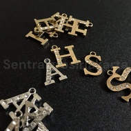 MATA Initial Letter/ Pendant Alphabet Letter Charm Pendant 4 eyes