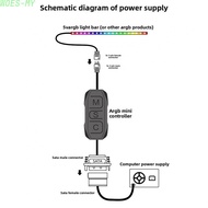 5V ARGB Controller 3-pin ARGB Connector Single-color Mode Flowing Light Mode
