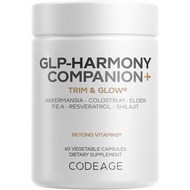 Codeage GLP-Harmony Companion+ Supplement - GLP-1 Agonist Support -'s Mane, Pea, Colostrum, Shilajit