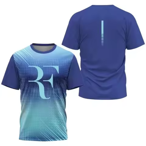 Summer New Men's And Women's Quick Drying Tennis Training Suit Roger Federer Retirement Commemorativ