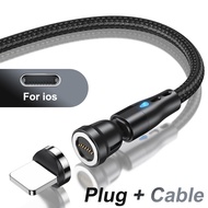 AUFU 7Pin 5A Magnetic Type C Cable For Xiaomi POCO Redmi Magnet Fast Charging Wire For iPhone iPad S