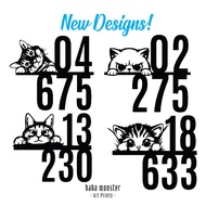 🇸🇬Customised HDB Unit Number | Pesonalised House Gate Number Signage | Condo Unit Number | Self-Adhe