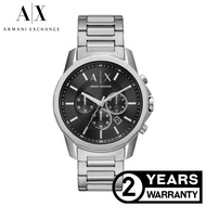 [Official Warranty] Armani Exchange AX1720 Men's Chronograph Silver Stainless Steel Watch