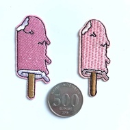 1 PIECE - IRON PATCH ICE CREAM CUT IRON EMBLEM/
