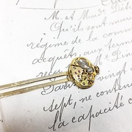 1950 金色古董錶機芯領帶夾