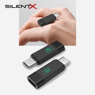 Himwebstore - Converter Adapter SILENTX Power Ampere Meter USB-C Female To USB-C Male PD Charger 100