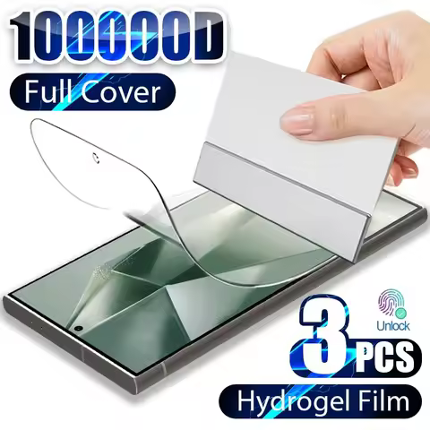 3PCS Hydrogel Film for Samsung Galaxy S24 S23 S20 S22 S21 Ultra Plus Screen Protector for Samsung S2
