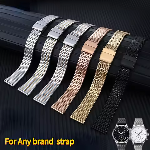 Quick Release watchband For Longines TISSOT Casio watch Strap bracelet Thin Stainless steel metal me