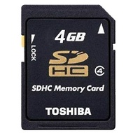 Toshiba 4GB SD Card SDHC Class 4 Flash Memory Card C4 P-SDHC4G4 Genuine High Speed Memory SD For Dig
