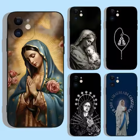 Virgen Mary Virgin De Guadalupe Phone Case For Apple iPhone 15,14,13,12,11,XS,XR,X,8,7,Pro,Max,Plus,