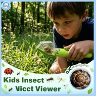 Kids Insect Viewer Bug Catcher Box 6X Magnifier Handheld Nature Observation Science Toy Outdoor Toy