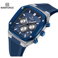 NAVIFORCE 8037 Original Men Watch Sport Army Wristwatch Top Brand Luxury Military Chronograph Classic Quartz Clock Gif