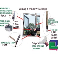 DIY magnetic Mosquito Net 4 window package C/S in bulk/ Kelambu 4 tingkap pakej /4窗户配套磁铁蚊网