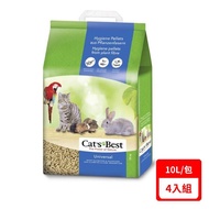 【德國凱優Cat′s Best】-粗顆粒木屑砂（藍標崩解型） 5.5kg/10L/4入組_廠商直送