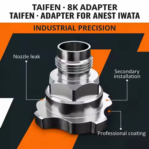 Aluminum Alloy Spray Gun Adapter Compatible with ANEST IWATA Connector Automotive Painting Accessori