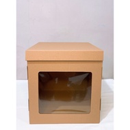 Corrugated box cake box 30x30x30cm mica hamper box packaging box