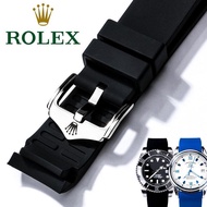 Rolex Strap Rubber Male Black Green Water Ghost King Daytona Yacht Famous Log 2021mm Original Rubber