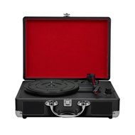 Record Player Turntable 33/45/78 Rpm Records Vinyl Portable Gramophone Phonograph Speaker 3.5mm Anti