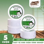 Bao Bao large roll industrial toilet paper [Combo 3 - 5 -10] - Soft, Dust-Free, Dissolves Fast
