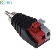 TEENI RCA Connector Cable to Audio RCA Jack Adapter Jack Male RCA Connector Adapter