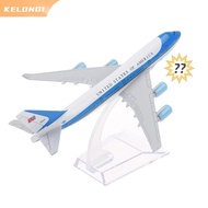 KELONG1 16Cm USA Không Quân Một Máy Bay Mô Hình Boeing 747 Diecast Mô Hình Bộ Sưu Tập Quà Tặng