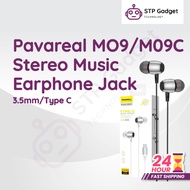 PAVAREAL M09/M09C Stereo Music 3.5mm Earphones | Type-C / Jack 3.5mm | Intelligent Wire Control | HD
