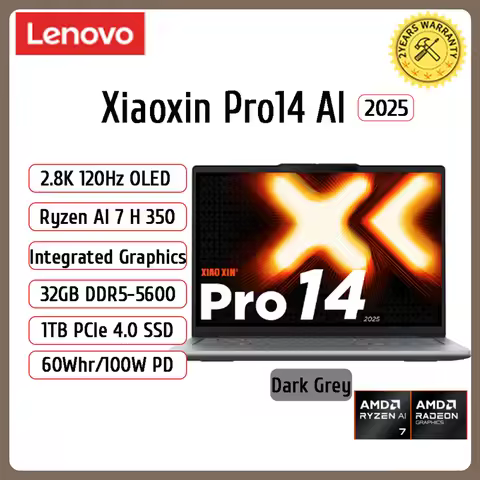 【2025 NEW】Lenovo Xiaoxin Pro 14 AI7 H 350/860M 32G+1T 14inch 16inch 2.8K OLED Screen 120Hz
