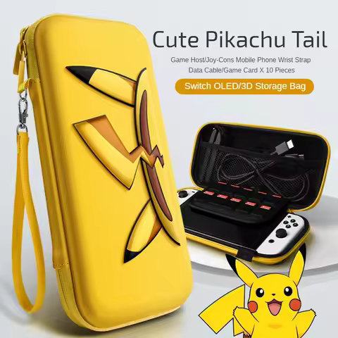 Anime Pikachu Storage Bag for Nintendo Switch Oled Cute Waterproof Case Nitendo Nintendo Switch NS C