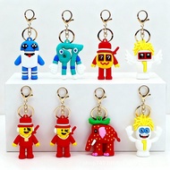 Anime STEAL A BRAINROT Blue 67 sahur Keychain Cute No. 67 Keychain Pendant Game Surrounding Blue