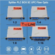 NETLINK Passive Splitter PLC BOX SC UPC Fiber Optic 1:2 1:4/ 1:8/ 1:16/ | 1x2, 1x4, 1x8, 1x16 - 1 in
