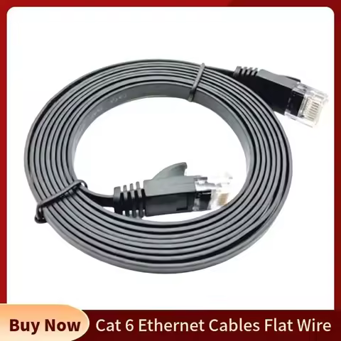 Cat 6 Ethernet Cable Rj45 Connector Lan Cables RJ 45 Ultra-thin Flat Wire for Router 1M 2M 3M 5M 10M