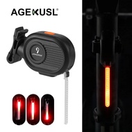 AGEKUSL Bicycle Light Bike Taillight USB Rechargable Bike Safety Warning Light For MTB Mountain Road