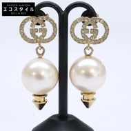 Gucci 互扣式 G 水鑽仿珍珠 [二手]